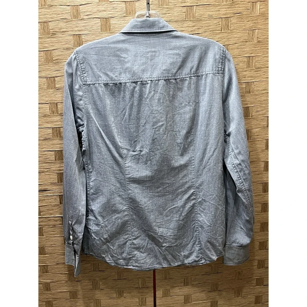 J Crew Perfect Fit Women's Chambray Button-up LS Shirt Sz S Very Good‎ Cond!
